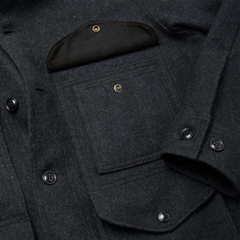 Mackinaw wool cruiser jacket by Filson | Charcoal (Gray)