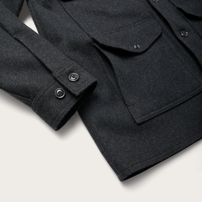 Mackinaw wool cruiser jacket by Filson | Charcoal (Gray)