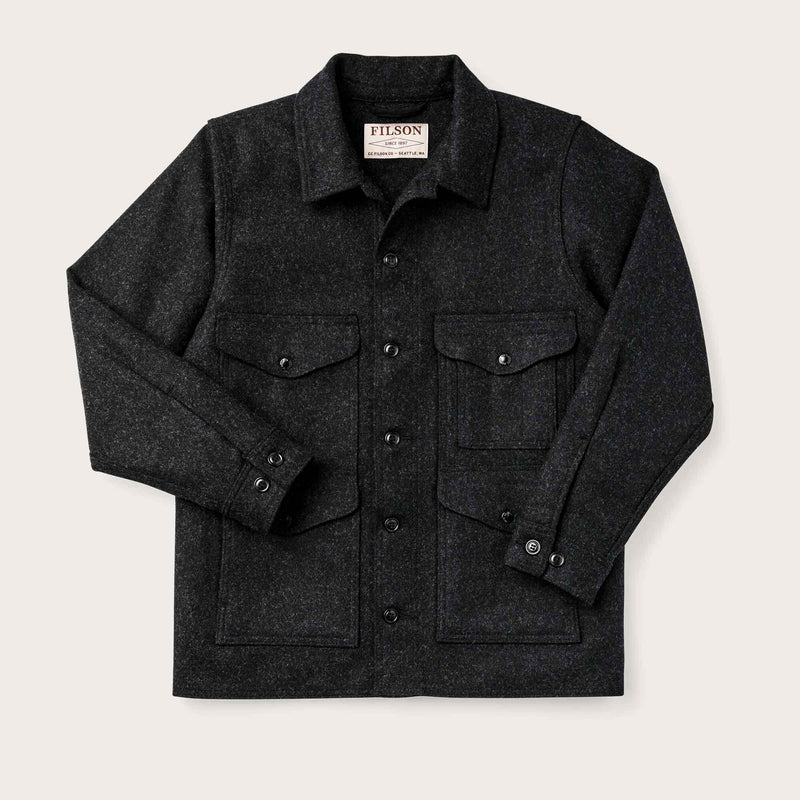 Mackinaw wool cruiser jacket by Filson | Charcoal (Gray)