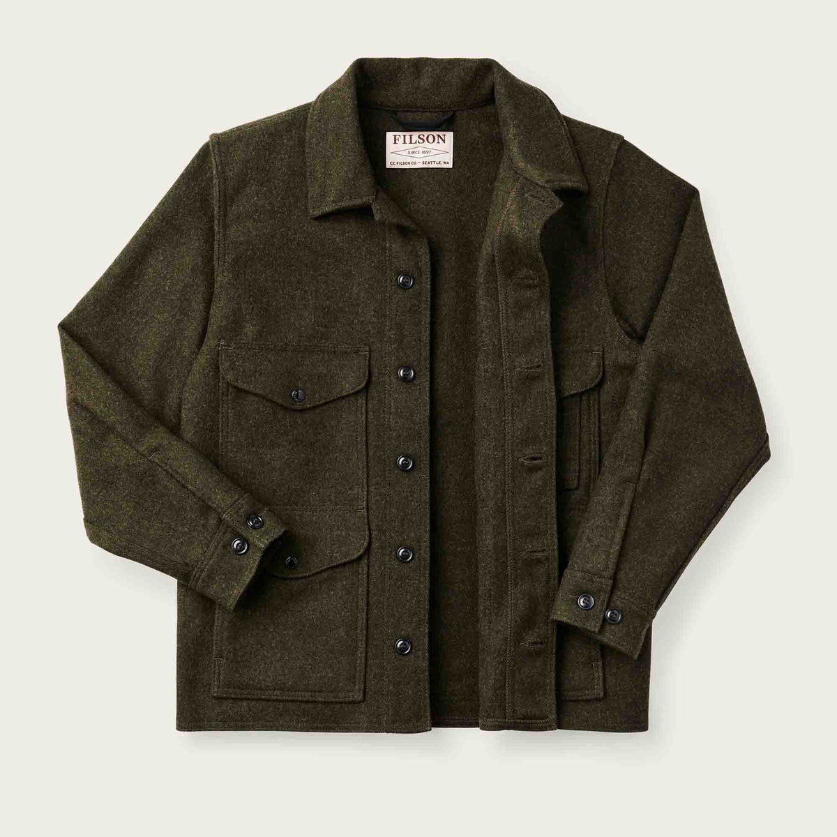 (タグ付)FILSON / MACKINAW CRUISER JACKET Mackinaw wool cruiser jacket by Filson | Forest green (Green)