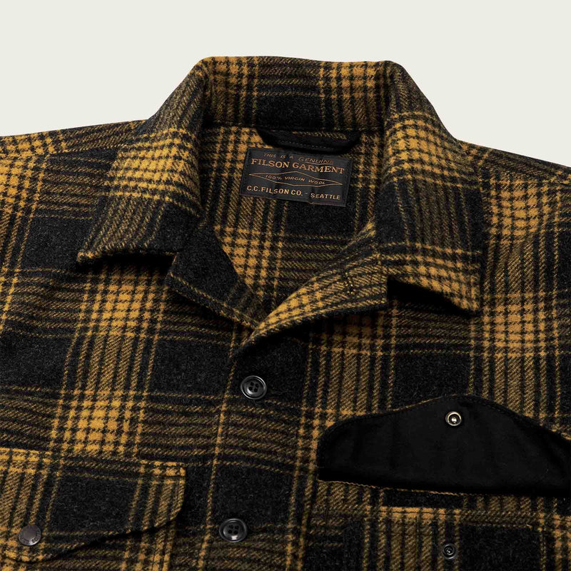 Mackinaw wool cruiser jacket di Filson | Gold ochre ombre (Yellow)