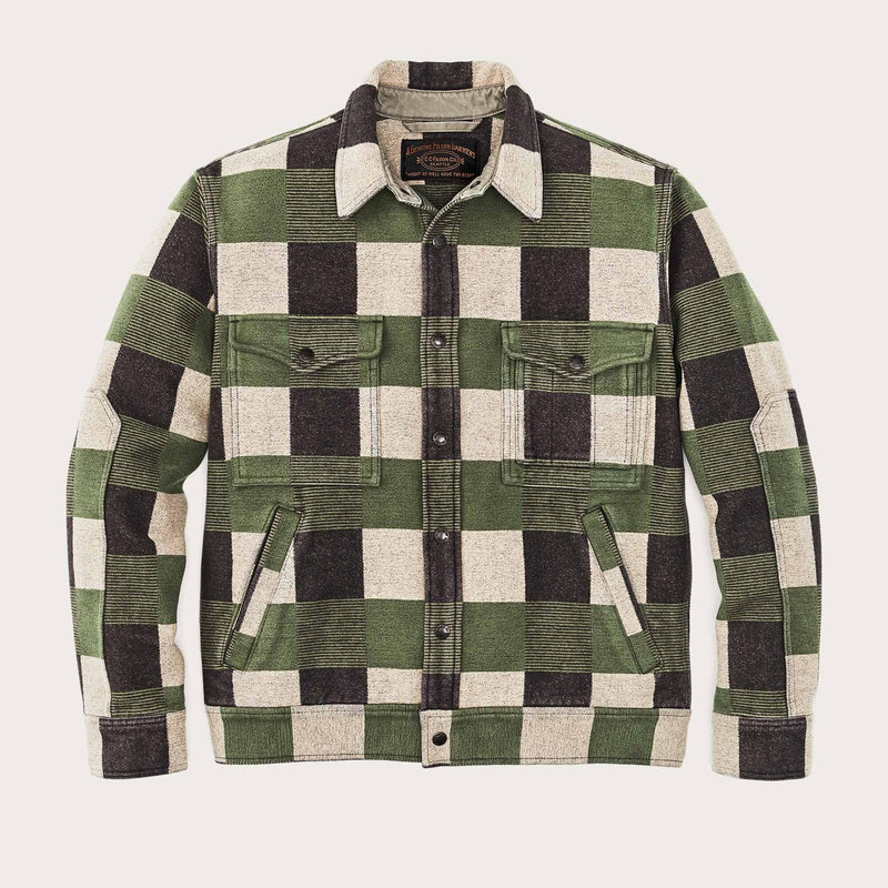 Beartooth camp jacket by Filson | Cinder / olive check (Green)