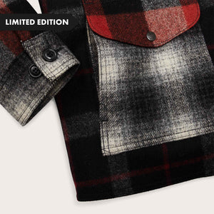 125th anniversary archival mackinaw wool cruiser von Filson | Charcoal rust patchwork (Red)