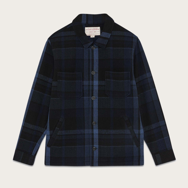 Carter wool work jacket by Filson | Faded black / blue p (Blue)