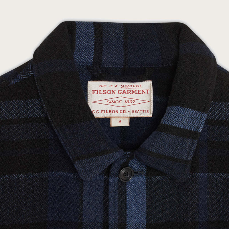 Carter wool work jacket by Filson | Faded black / blue p (Blue)