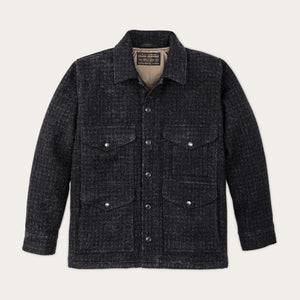 Mackinaw wool insulated cruiser jacket by Filson | Black marl / heathe (Black)