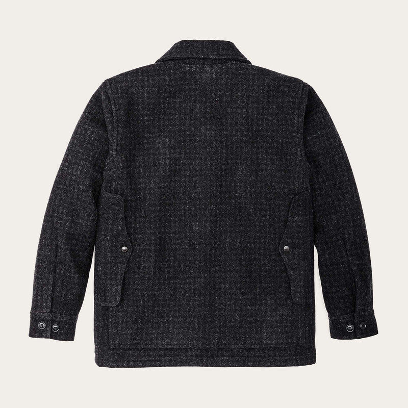 Mackinaw wool insulated cruiser jacket by Filson | Black marl / heathe (Black)