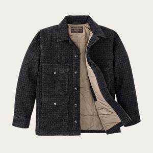 Mackinaw wool insulated cruiser jacket by Filson | Black marl / heathe (Black)