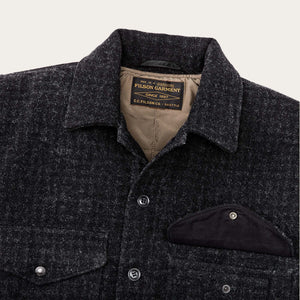 Mackinaw wool insulated cruiser jacket by Filson | Black marl / heathe (Black)