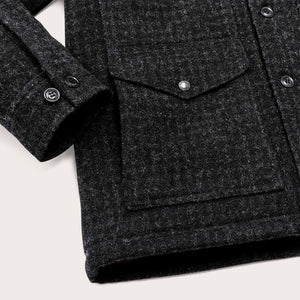 Mackinaw wool insulated cruiser jacket by Filson | Black marl / heathe (Black)