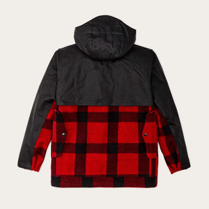 Mackinaw wool double coat di Filson | Red black classic plaid (Red)