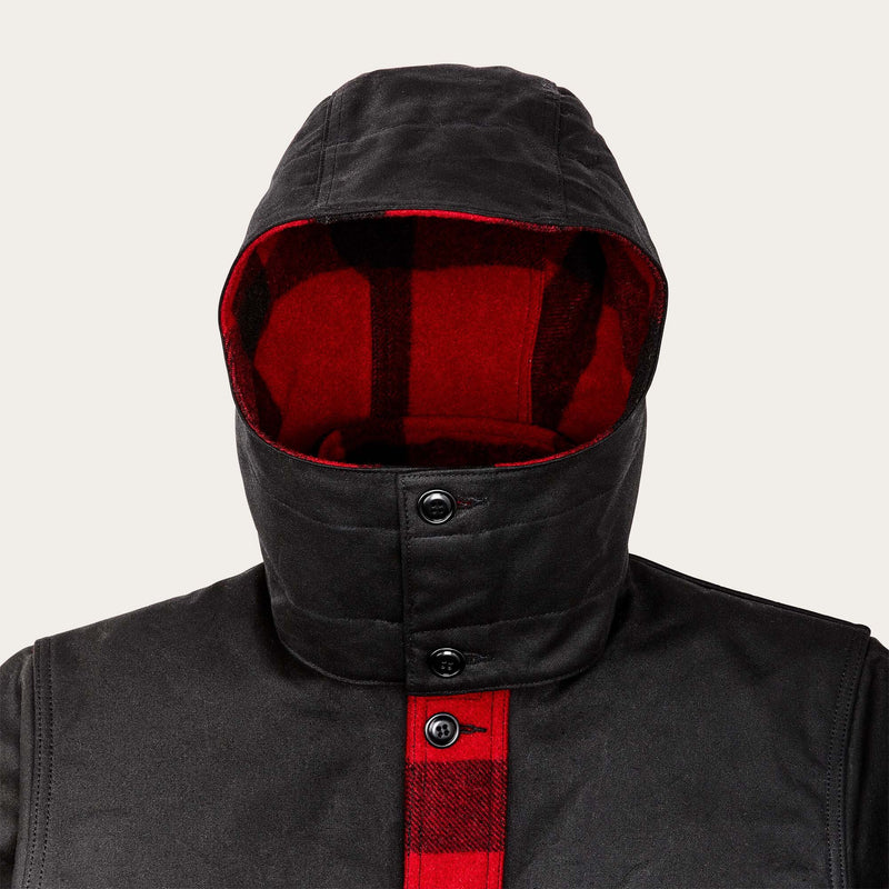 Mackinaw wool double coat di Filson | Red black classic plaid (Red)