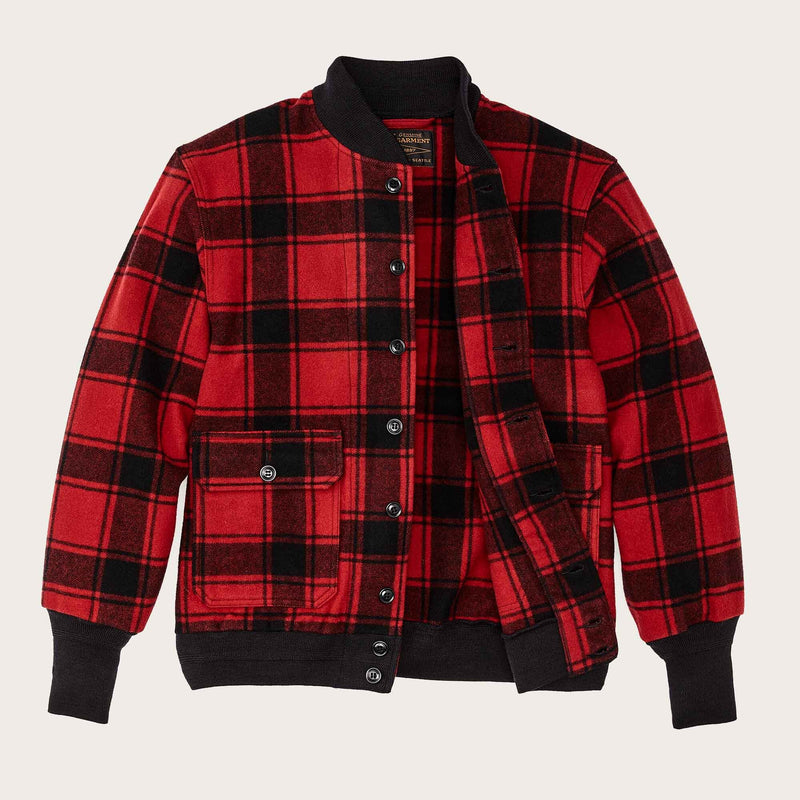 Ccc wool bomber by Filson | Red black plaid (Red)