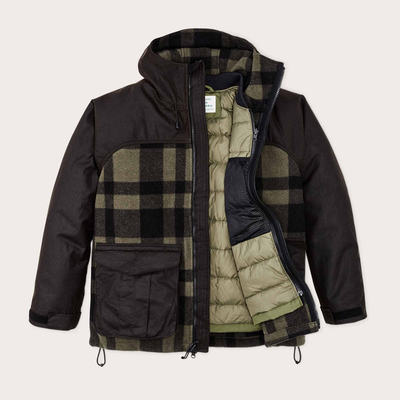 Down liner jacket di Filson | Winter moss (Green)