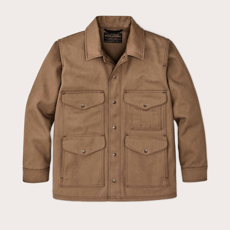 Rugged twill cruiser jacket by Filson | Sepia (Brown)