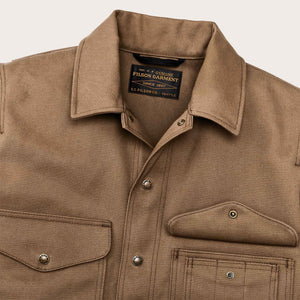 Rugged twill cruiser jacket by Filson | Sepia (Brown)