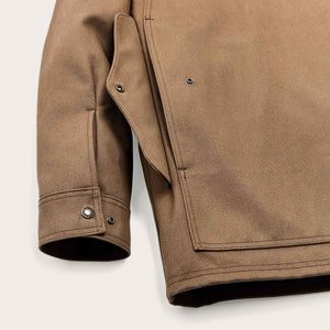 Rugged twill cruiser jacket by Filson | Sepia (Brown)