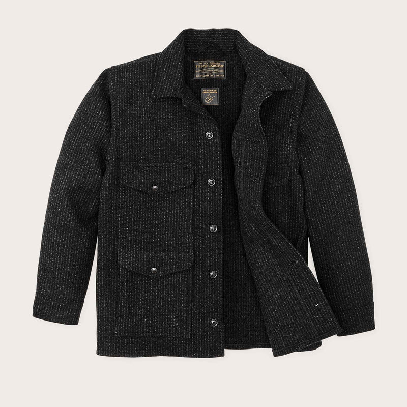 Chris stapleton signature mackinaw wool cruiser by Filson | Black charcoal / rop (Black)