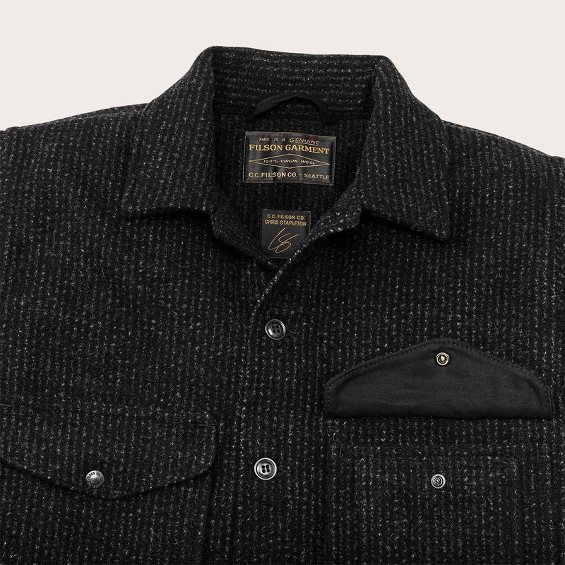 Chris stapleton signature mackinaw wool cruiser by Filson | Black charcoal / rop (Black)