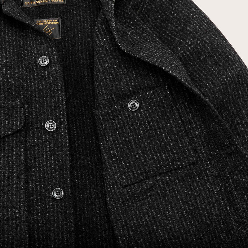 Chris stapleton signature mackinaw wool cruiser by Filson | Black charcoal / rop (Black)