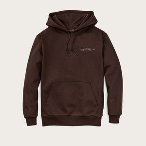 Prospector embroidered hoodie by Filson | Brown diamond (Brown)