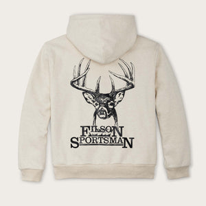 Prospector graphic hoodie di Filson | Natural heather / deer (Beige)