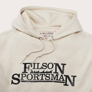 Prospector graphic hoodie di Filson | Natural heather / deer (Beige)