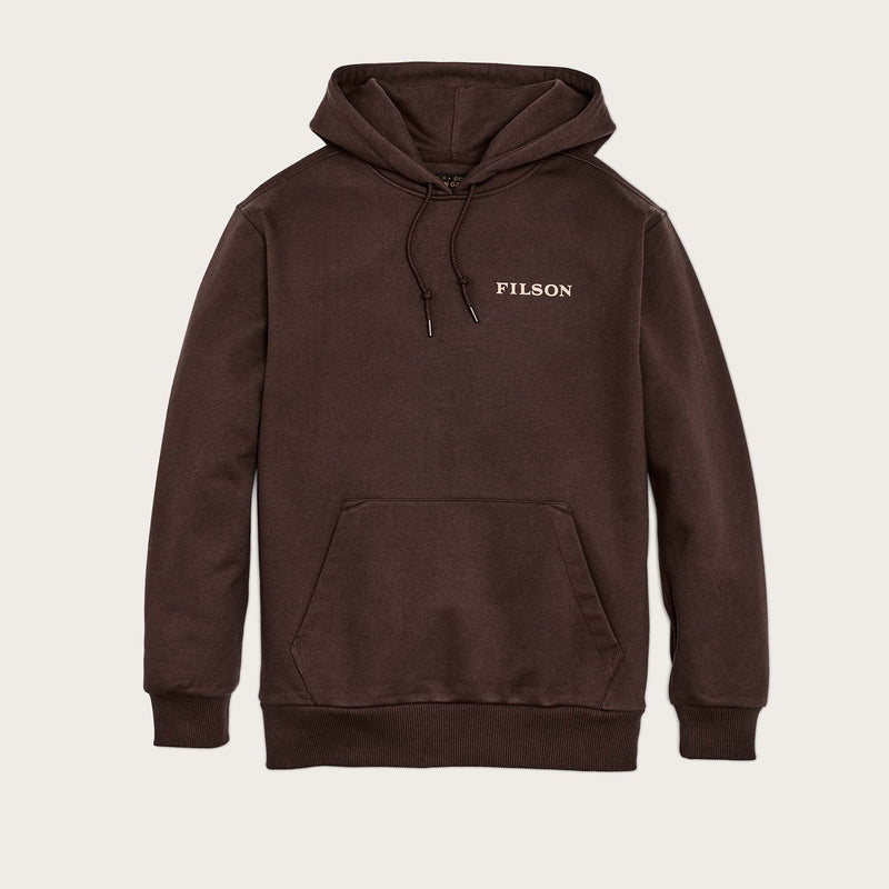 Prospector graphic hoodie von Filson | Brown / trout (Brown)