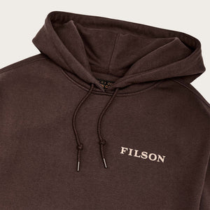 Prospector graphic hoodie von Filson | Brown / trout (Brown)