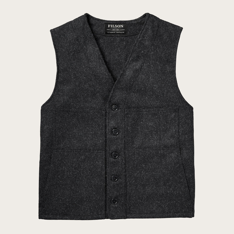 Mackinaw wool vest by Filson | Charcoal (Gray)