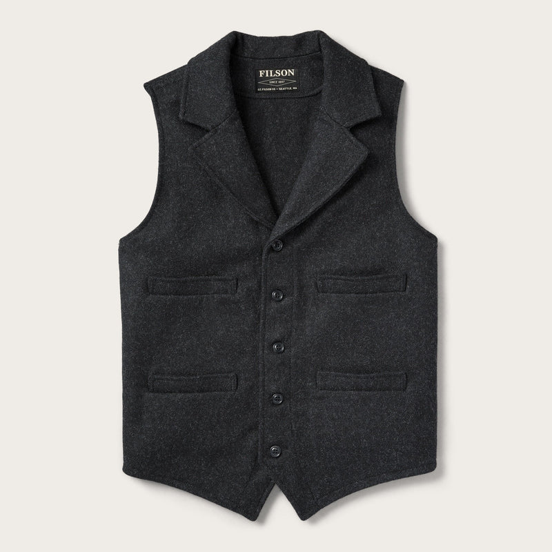 Mackinaw wool western vest von Filson | Charcoal (Grey)