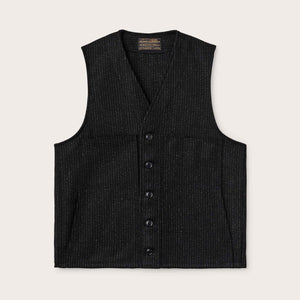 Mackinaw wool vest di Filson | Black charcoal rope stripe (Grey)