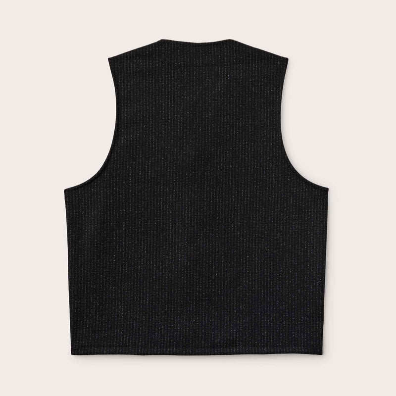 Mackinaw wool vest di Filson | Black charcoal rope stripe (Grey)