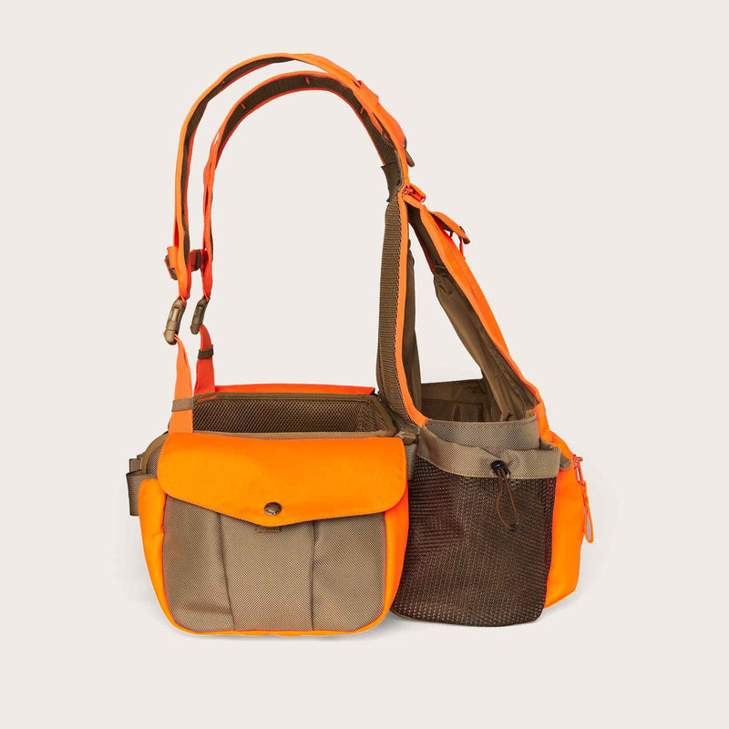 Upland guide strap vest di Filson | Dark tan blaze orange (Orange)