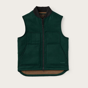 Lined mackinaw wool work vest von Filson | Dark spruce (Green)