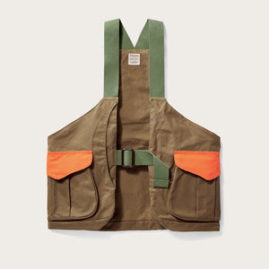 Shelter cloth strap vest di Filson | Tan blaze orange (Orange)