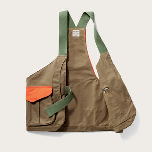 Shelter cloth strap vest di Filson | Tan blaze orange (Orange)