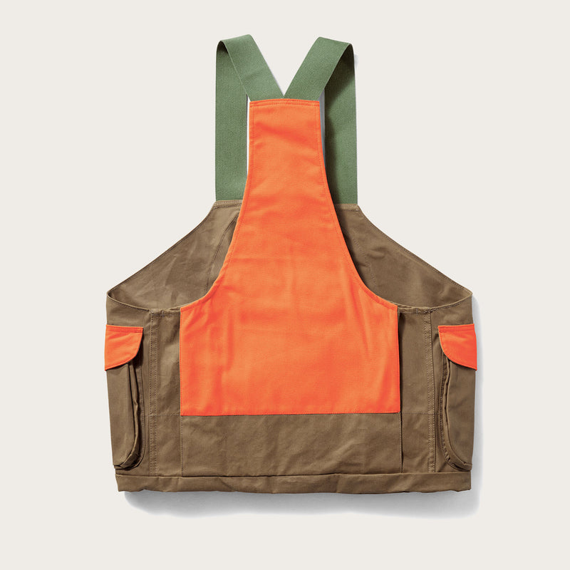 Shelter cloth strap vest di Filson | Tan blaze orange (Orange)