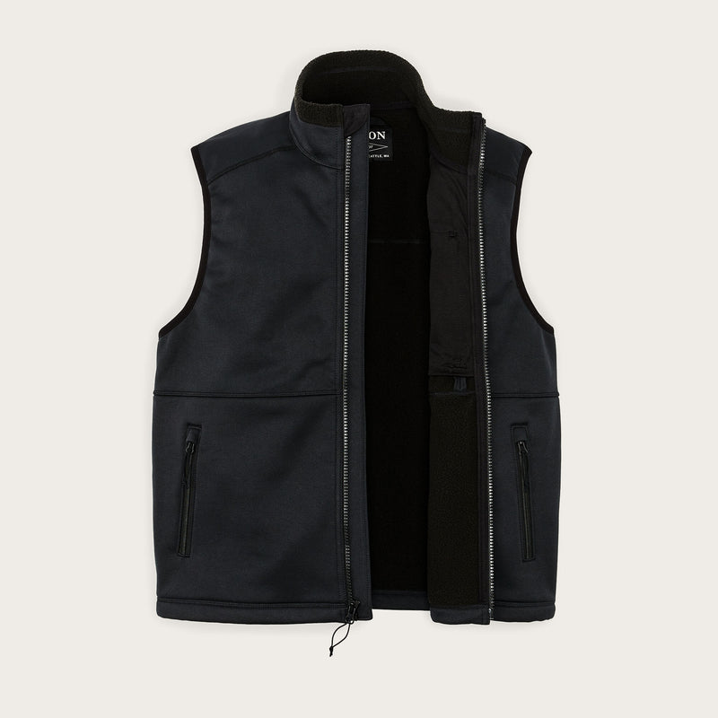 Granite spire fleece vest di Filson | Black (Black)