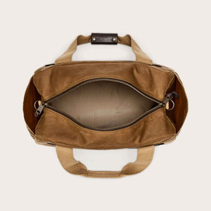 Small tin cloth duffle bag von Filson | Dark tan (Beige)