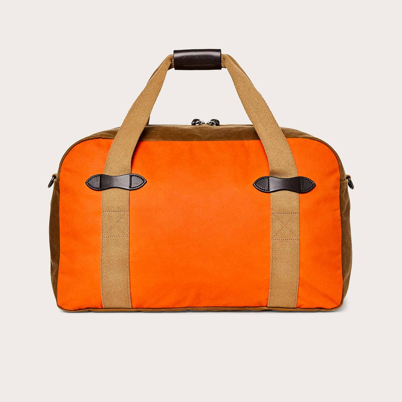 Medium tin cloth duffle bag by Filson | Dark tan / flame (Orange)