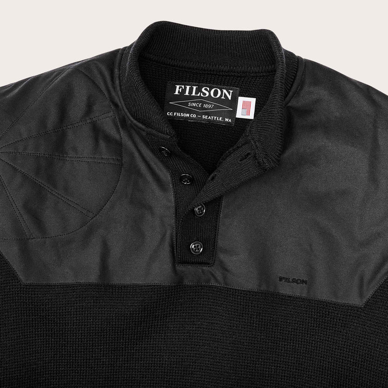 Henley guide sweater di Filson | Black (Black)