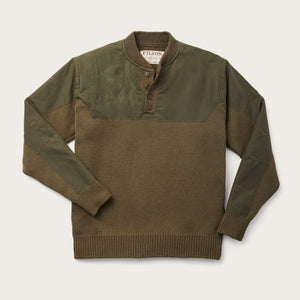 Henley guide sweater by Filson | Peat green (Green)