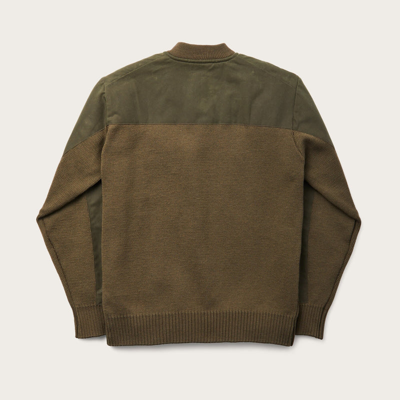 Henley guide sweater by Filson | Peat green (Green)