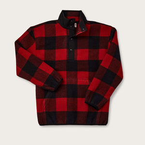 Okanogan wool pullover by Filson | Red / black buffalo (Red)