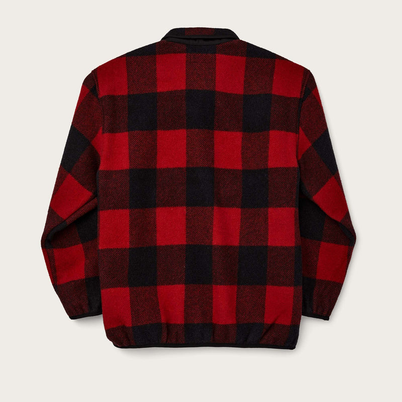 Okanogan wool pullover by Filson | Red / black buffalo (Red)