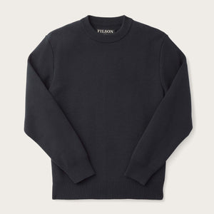 Cotton crewneck guide sweater by Filson | Dark navy (Blue)