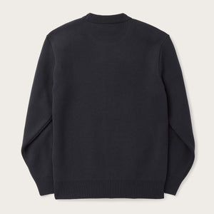 Cotton crewneck guide sweater by Filson | Dark navy (Blue)