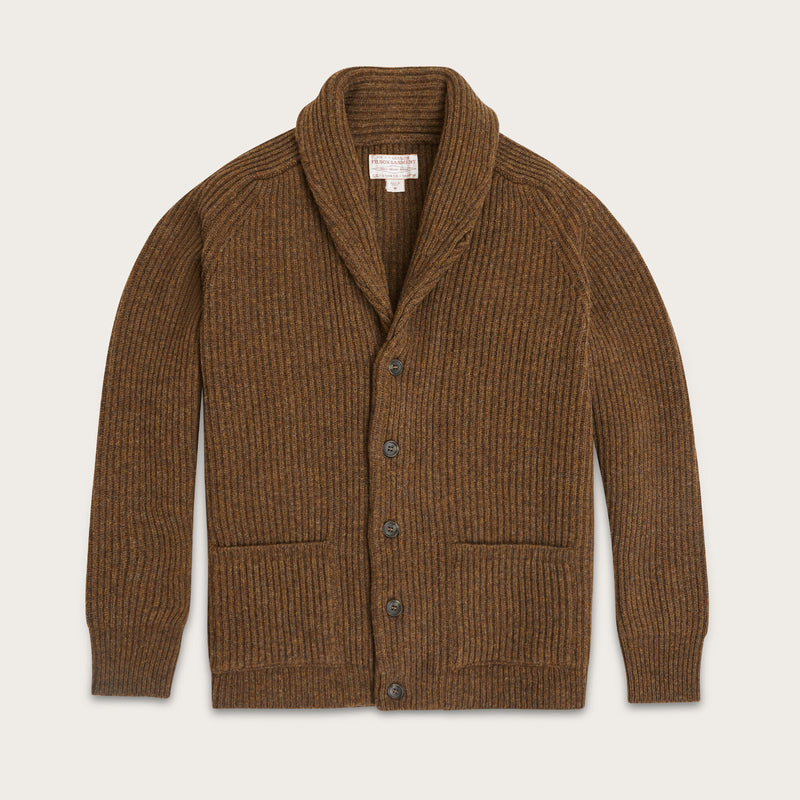 Bristol cardigan sweater by Filson | Heather brown (Brown)