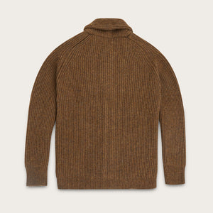 Bristol cardigan sweater by Filson | Heather brown (Brown)